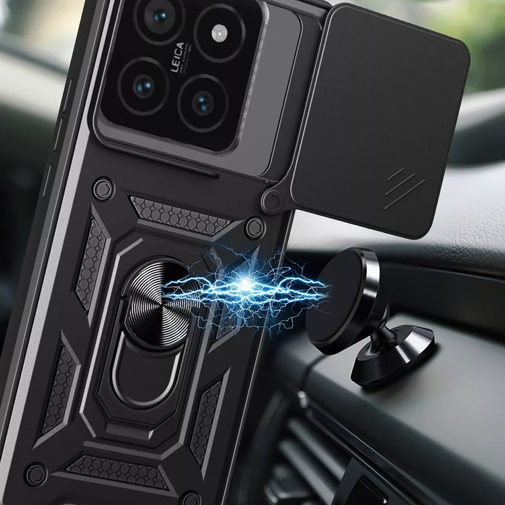 Maska za Xiaomi 15, Techsuit, CamShield, Crna