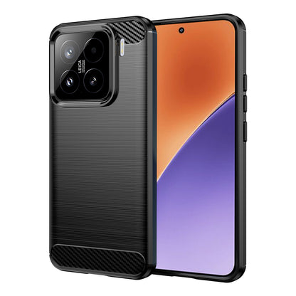 Maska za Xiaomi 15, Techsuit, Karbon, Crna