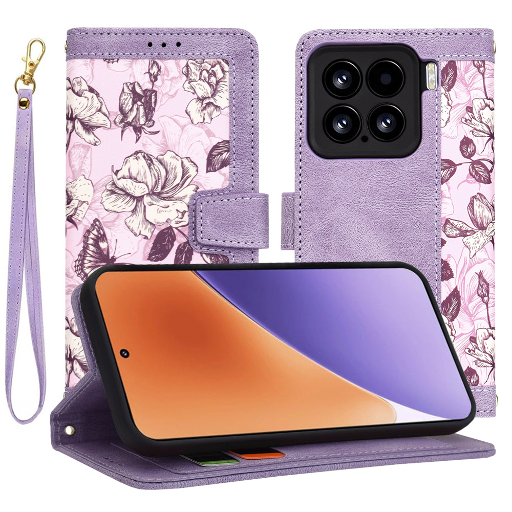 Maska za Xiaomi 15, Techsuit, FlipCraft, Ljubičasta