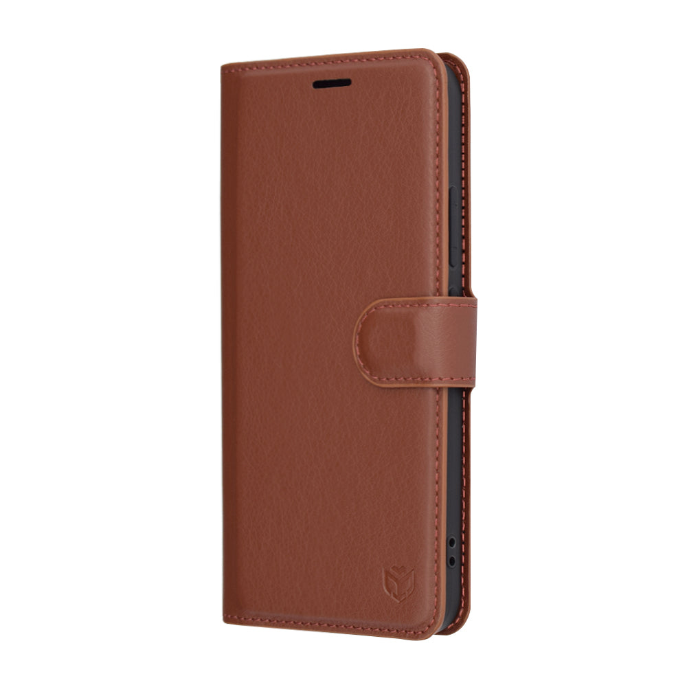 Futrola za Xiaomi 15, Techsuit, Kožna Folio, Smeđa