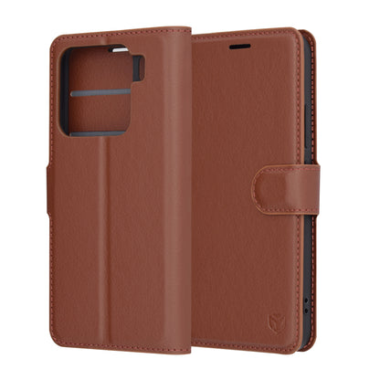 Futrola za Xiaomi 15, Techsuit, Kožna Folio, Smeđa