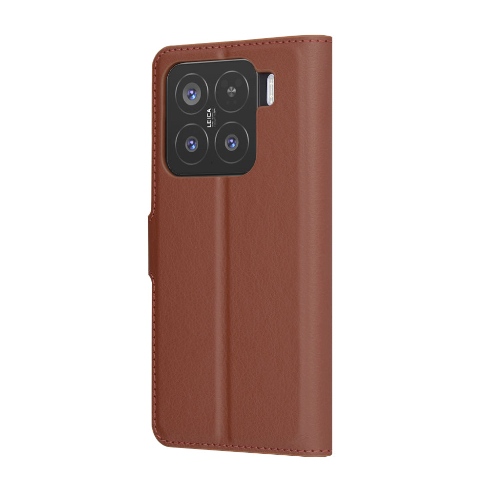 Futrola za Xiaomi 15, Techsuit, Kožna Folio, Smeđa