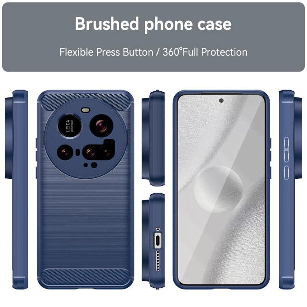 Maska za Xiaomi 15 Ultra, Techsuit, Karbon, Plava