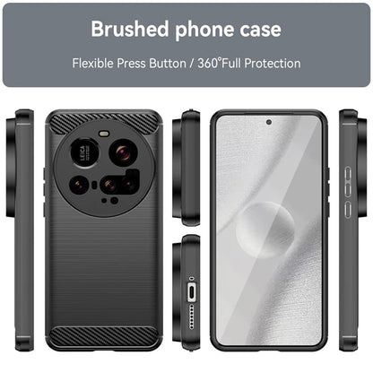 Maska za Xiaomi 15 Ultra, Techsuit, Karbon, Crna
