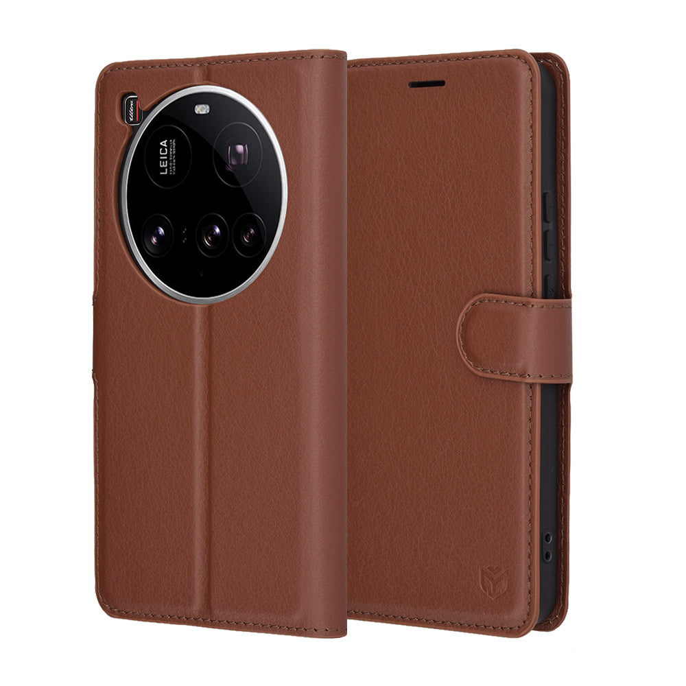 Futrola za Xiaomi 15 Ultra, Techsuit, Kožna Folio, Smeđa