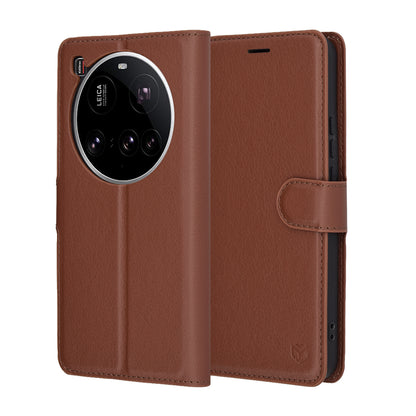 Futrola za Xiaomi 15 Ultra, Techsuit, Kožna Folio, Smeđa