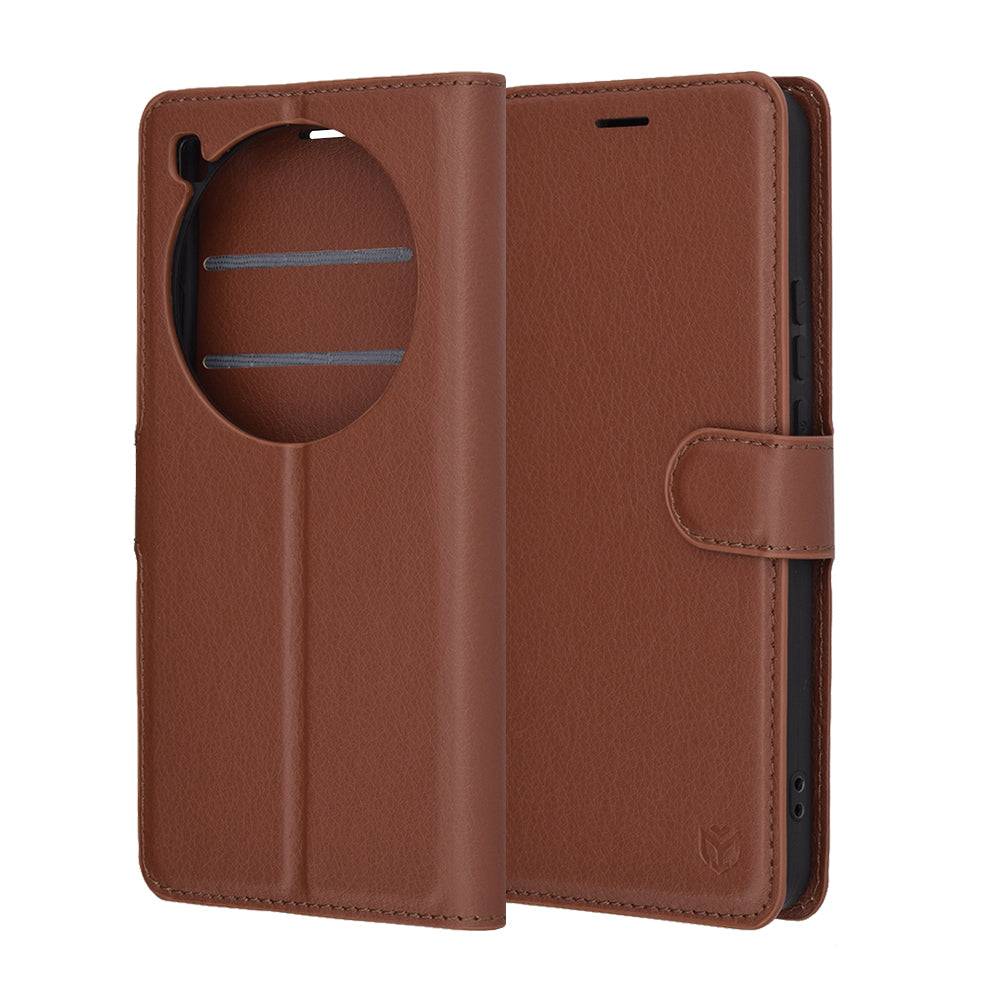 Futrola za Xiaomi 15 Ultra, Techsuit, Kožna Folio, Smeđa