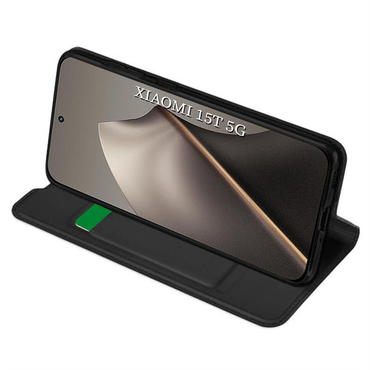 Futrola za Xiaomi 15T, Techsuit, Magskin Book, Crna