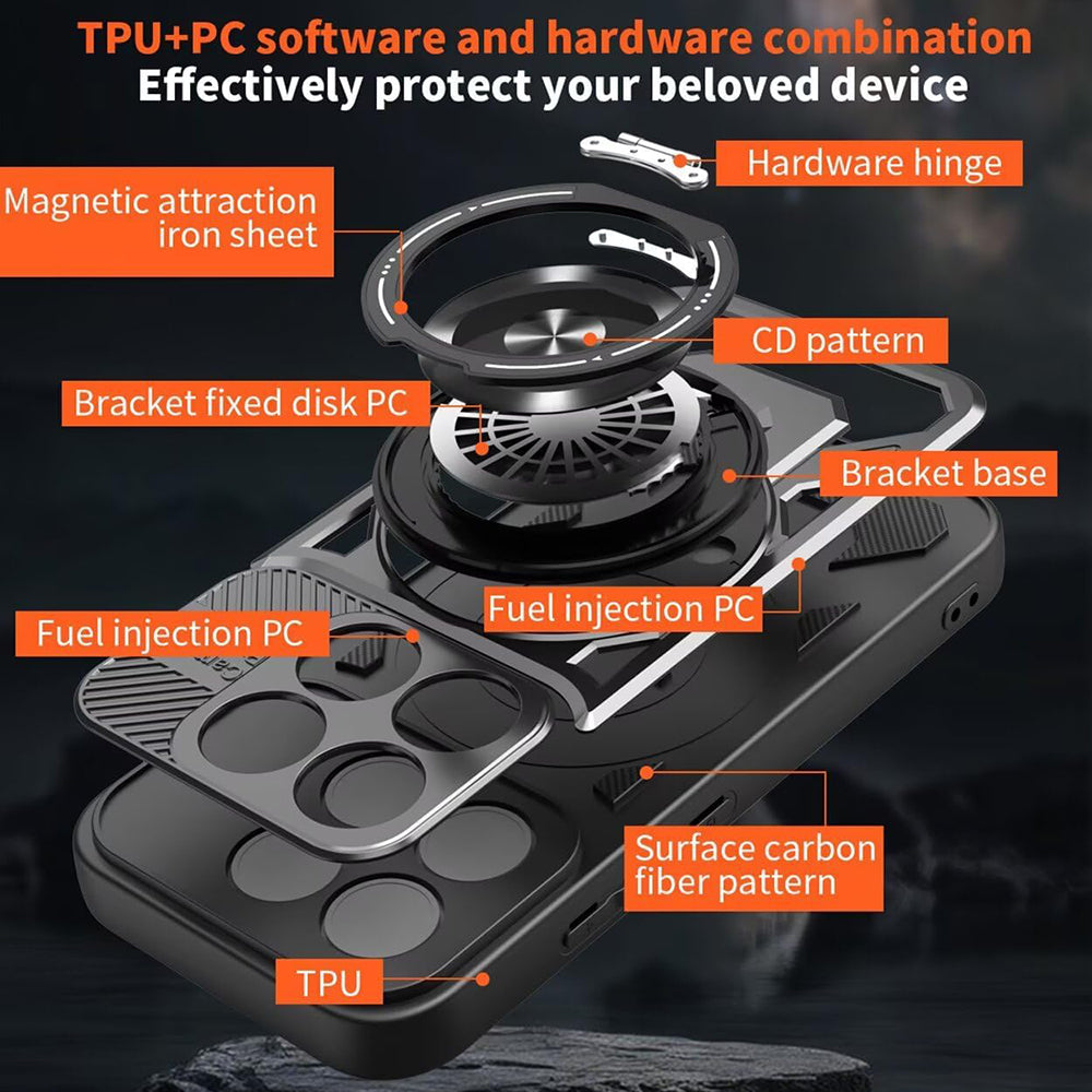 Maska za Xiaomi 17, Techsuit, RuggedCam, Crna