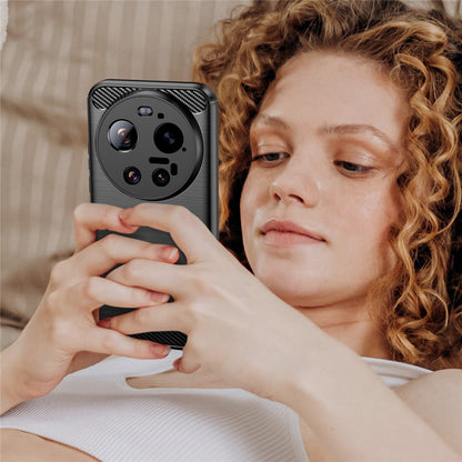 Futrola za Xiaomi 17 Ultra, Techsuit, Karbon, Crna