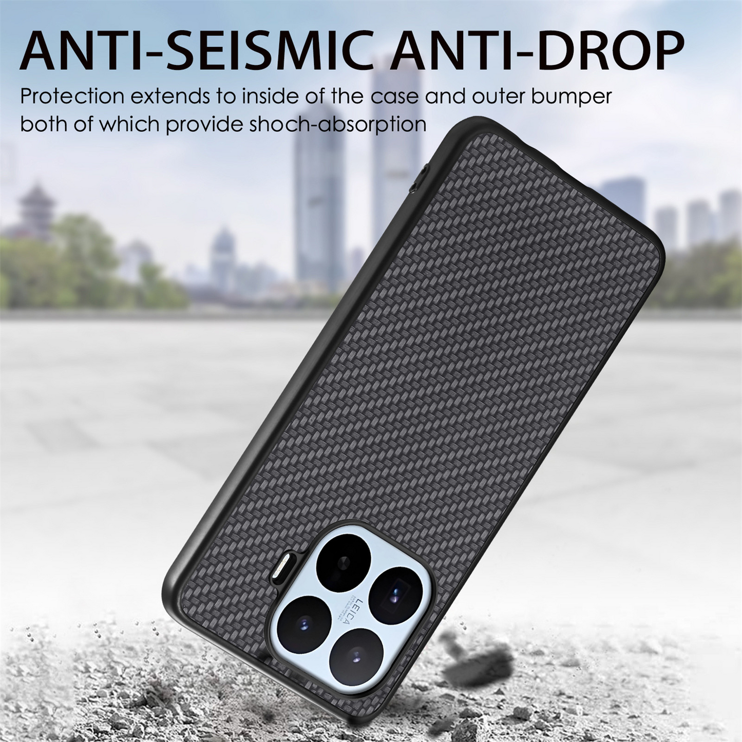 Maska za Xiaomi 17T, OEM, Karbon, Crna
