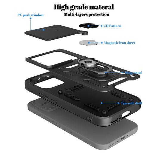 Maska za Xiaomi 17T, OEM, CamShield, Crna