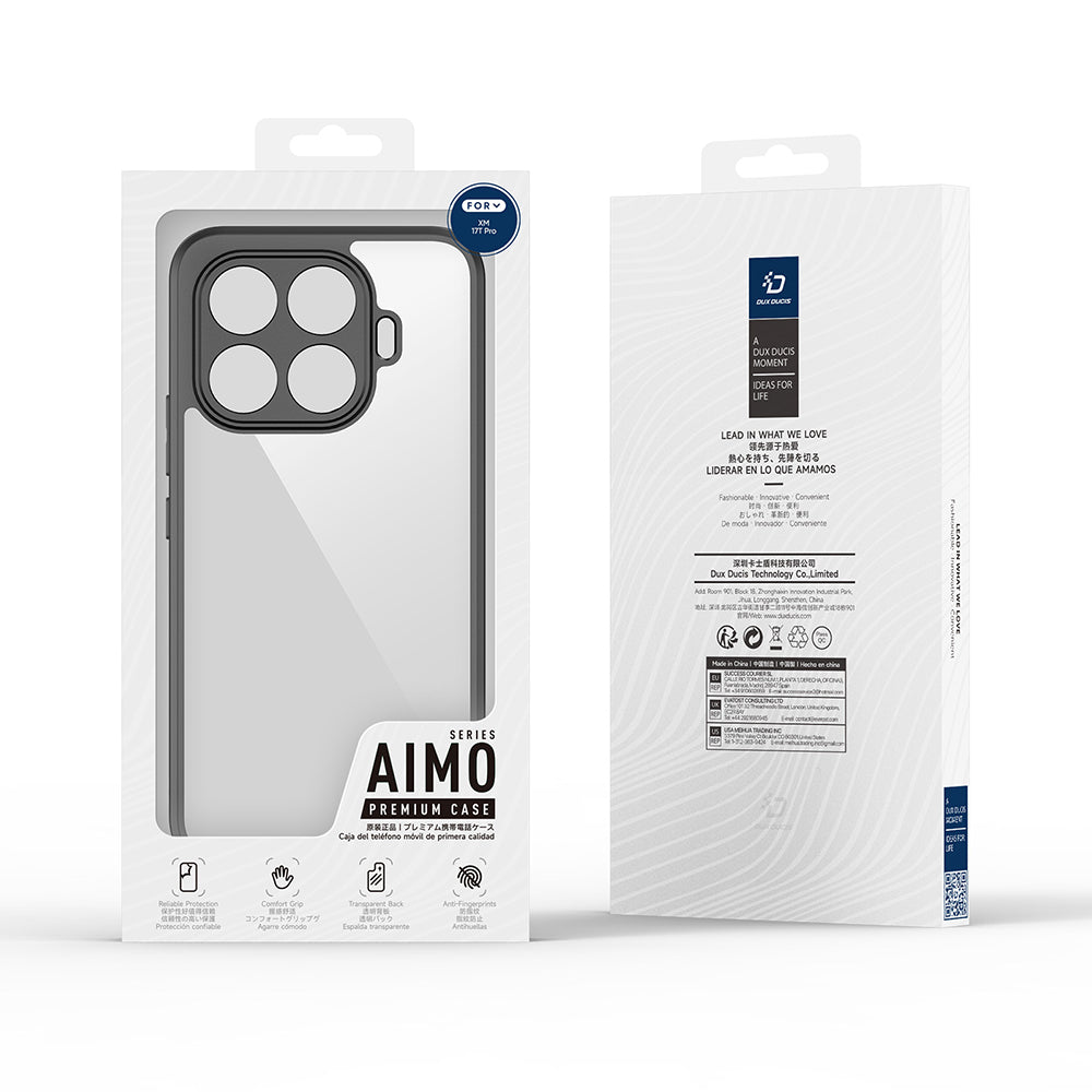Maska za Xiaomi 17T Pro, DUX DUCIS, Aimo, Crna