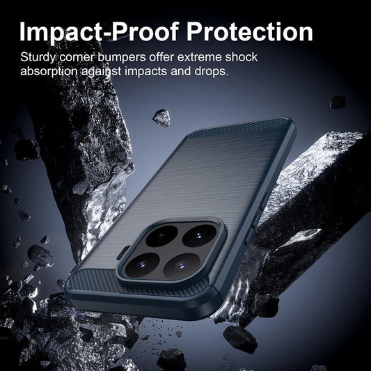 Maska za Xiaomi 17T Pro, Techsuit, Karbon, Plava