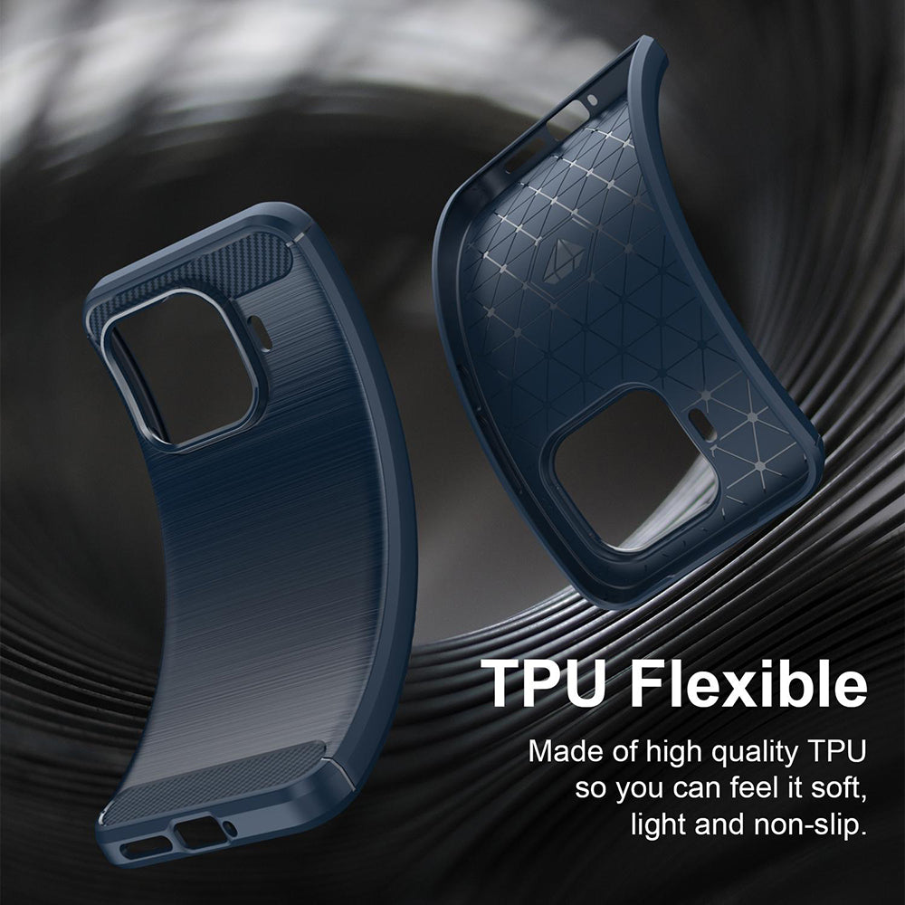 Maska za Xiaomi 17T Pro, Techsuit, Karbon, Plava
