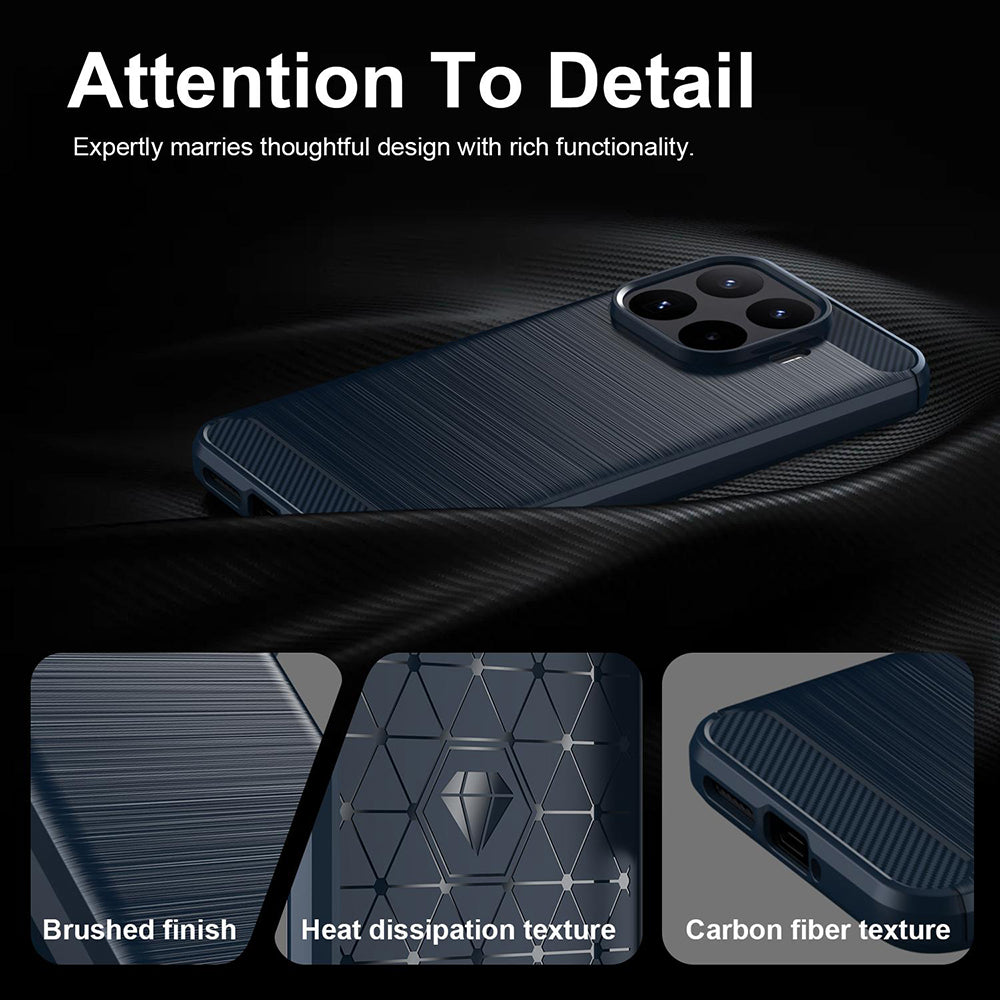 Maska za Xiaomi 17T Pro, Techsuit, Karbon, Plava