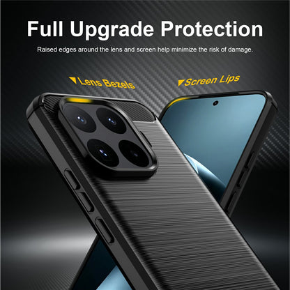 Maska za Xiaomi 17T Pro, Techsuit, Karbon, Crna