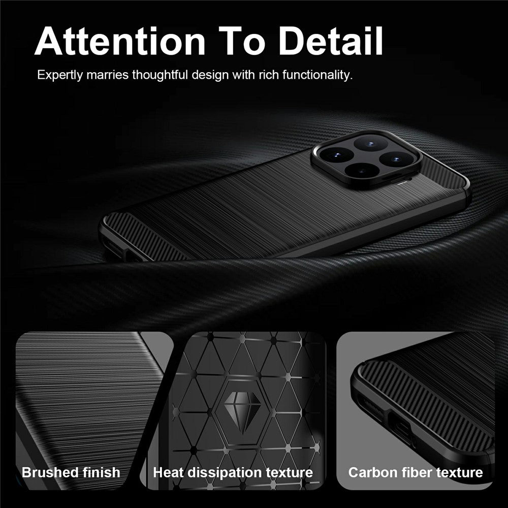 Maska za Xiaomi 17T Pro, Techsuit, Karbon, Crna