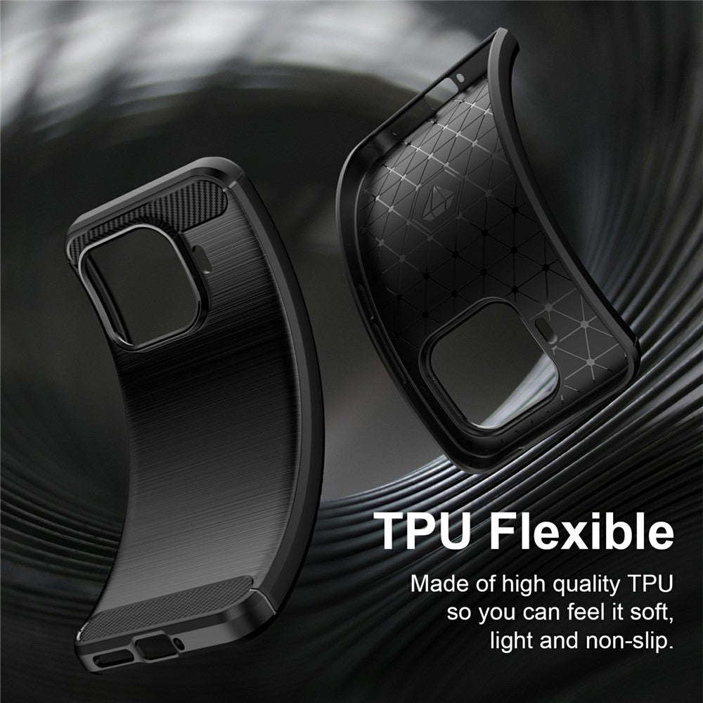 Maska za Xiaomi 17T Pro, Techsuit, Karbon, Crna