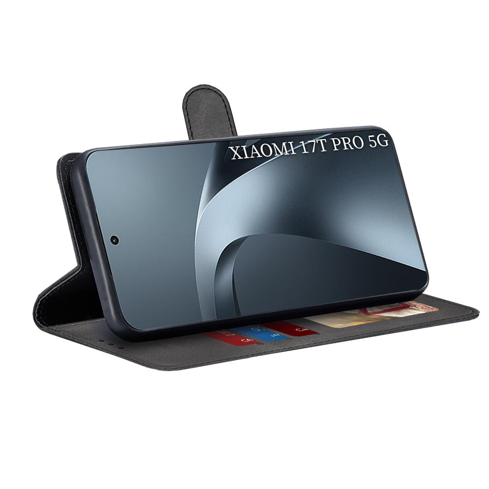 Futrola za Xiaomi 17T Pro, Techsuit, Diary Book, Crna