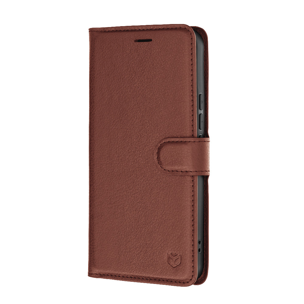 Futrola za Xiaomi 17T Pro, Techsuit, Kožna Folio, Smeđa