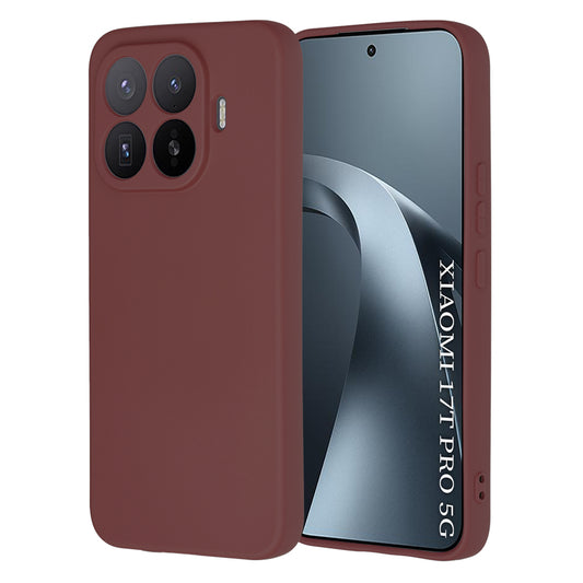 Maska za Xiaomi 17T Pro, Techsuit, SoftFlex, Bordo