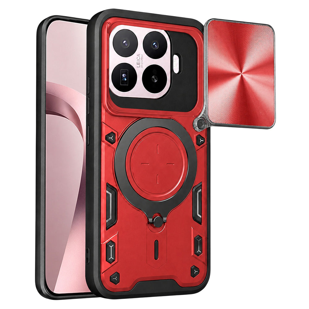 Maska za Xiaomi 17T, Techsuit, CamGuard Pro, Crvena