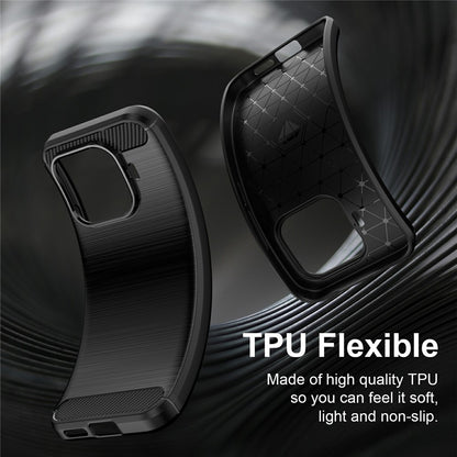 Maska za Xiaomi 17T, Techsuit, Karbon, Crna