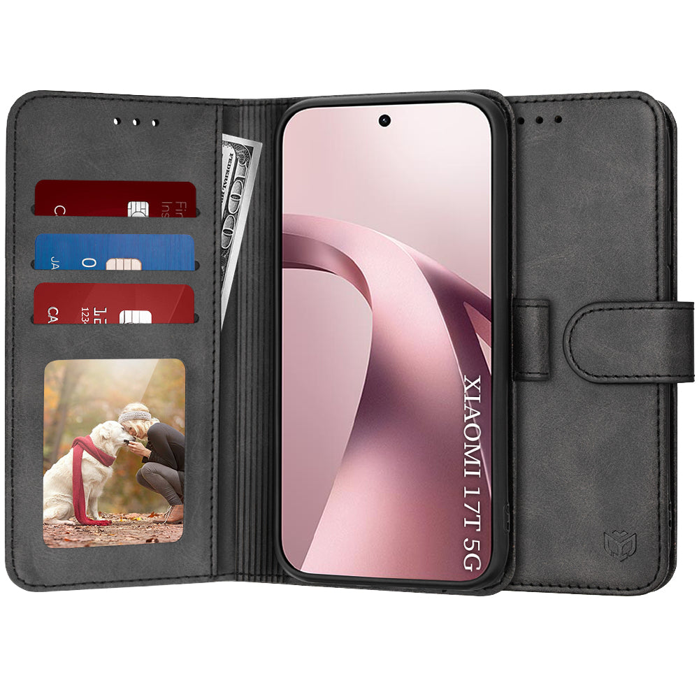 Futrola za Xiaomi 17T, Techsuit, Diary Book, Crna