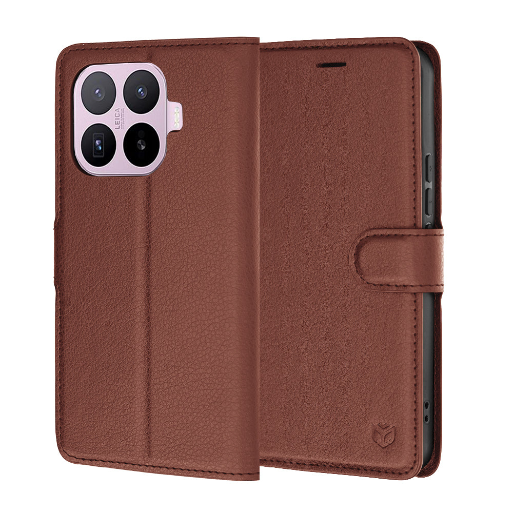 Futrola za Xiaomi 17T, Techsuit, Kožna Folio, Smeđa