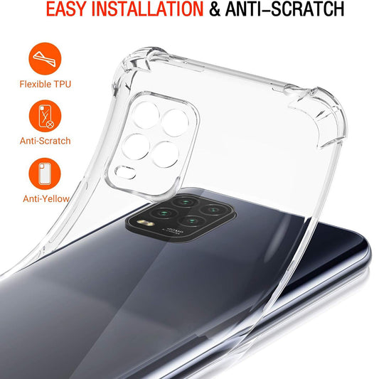 Maska za Xiaomi Mi 10 Lite 5G, Techsuit, Shockproof Clear, Prozirna