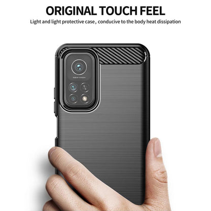 Maska za Xiaomi Mi 10T 5G / 10T Pro 5G, Techsuit, Karbon, Crna