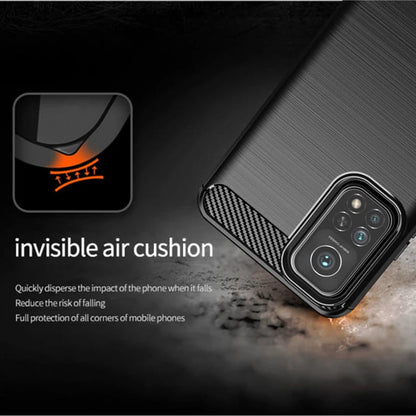 Maska za Xiaomi Mi 10T 5G / 10T Pro 5G, Techsuit, Karbon, Crna