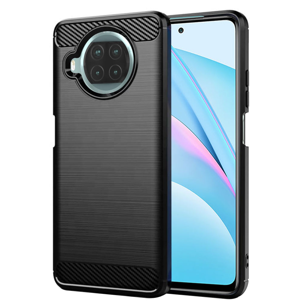 Maska za Xiaomi Mi 10T Lite 5G, Techsuit, Karbon, Crna