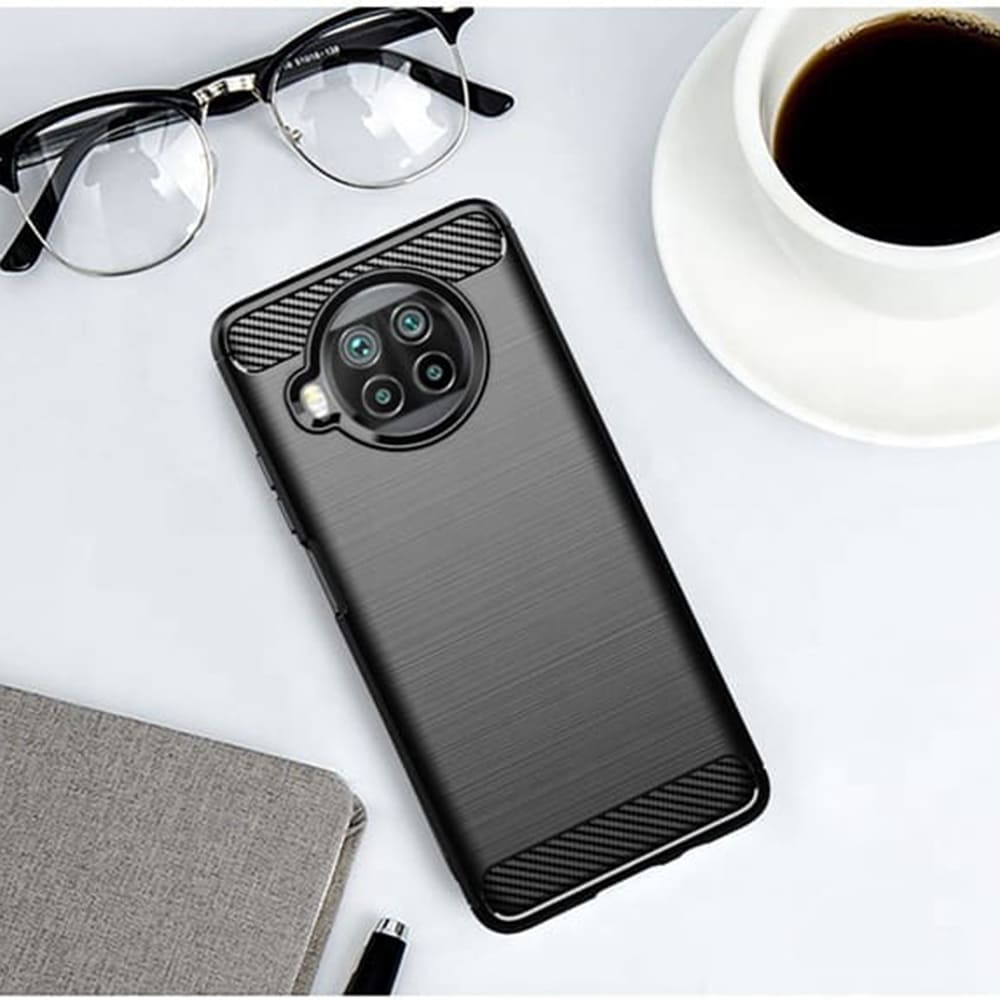 Maska za Xiaomi Mi 10T Lite 5G, Techsuit, Karbon, Crna