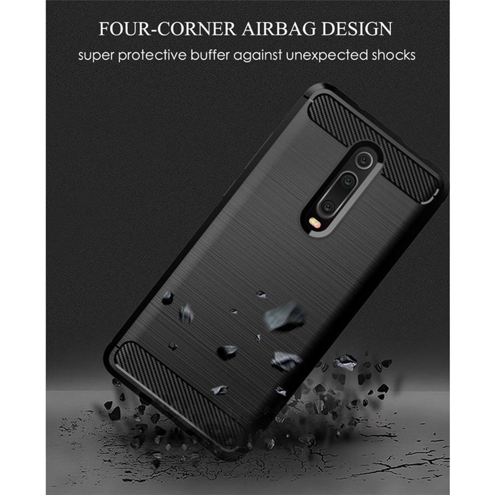Maska za Xiaomi Mi 9T Pro / 9T / Redmi K20 Pro / K20, Techsuit, Karbon, Crna