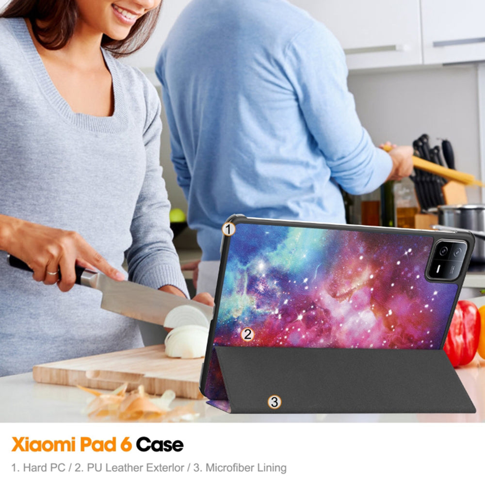 Futrola za Xiaomi Pad 6 / 6 Pro, Techsuit, FoldPro Galaxy, Višebojna
