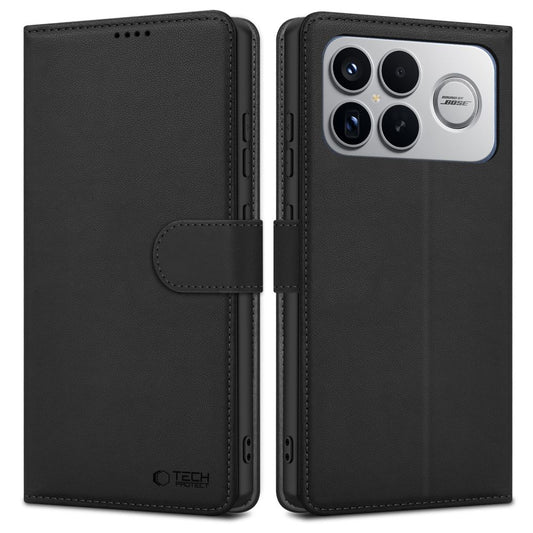 Futrola za Xiaomi Poco F8 Ultra, Tech-Protect, Wallet, Crna