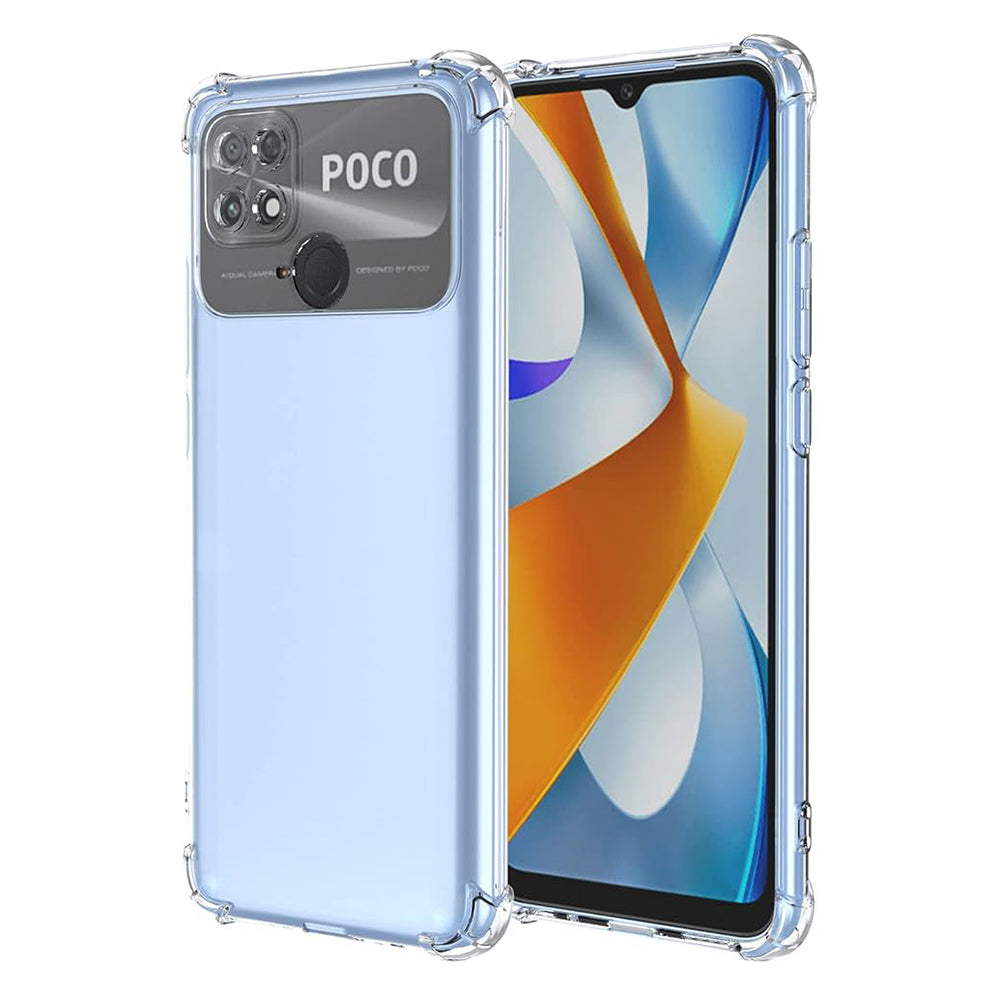Maska za Xiaomi Poco C40, Techsuit, Shockproof Clear, Prozirna