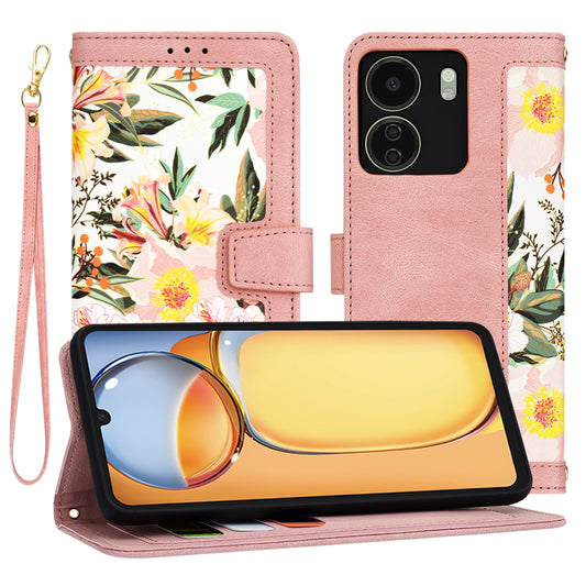 Maska za Xiaomi Poco C65 / Redmi 13C, Techsuit, FlipCraft, Roza