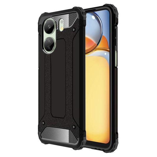 Maska za Xiaomi Poco C65 / Redmi 13C, Techsuit, Hybrid Armor, Crna