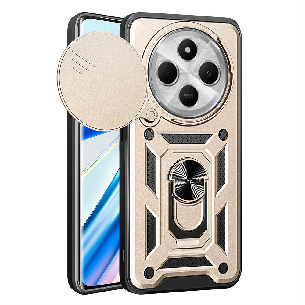 Maska za Xiaomi Poco C75 / Redmi 14C, Techsuit, CamShield, Zlatna