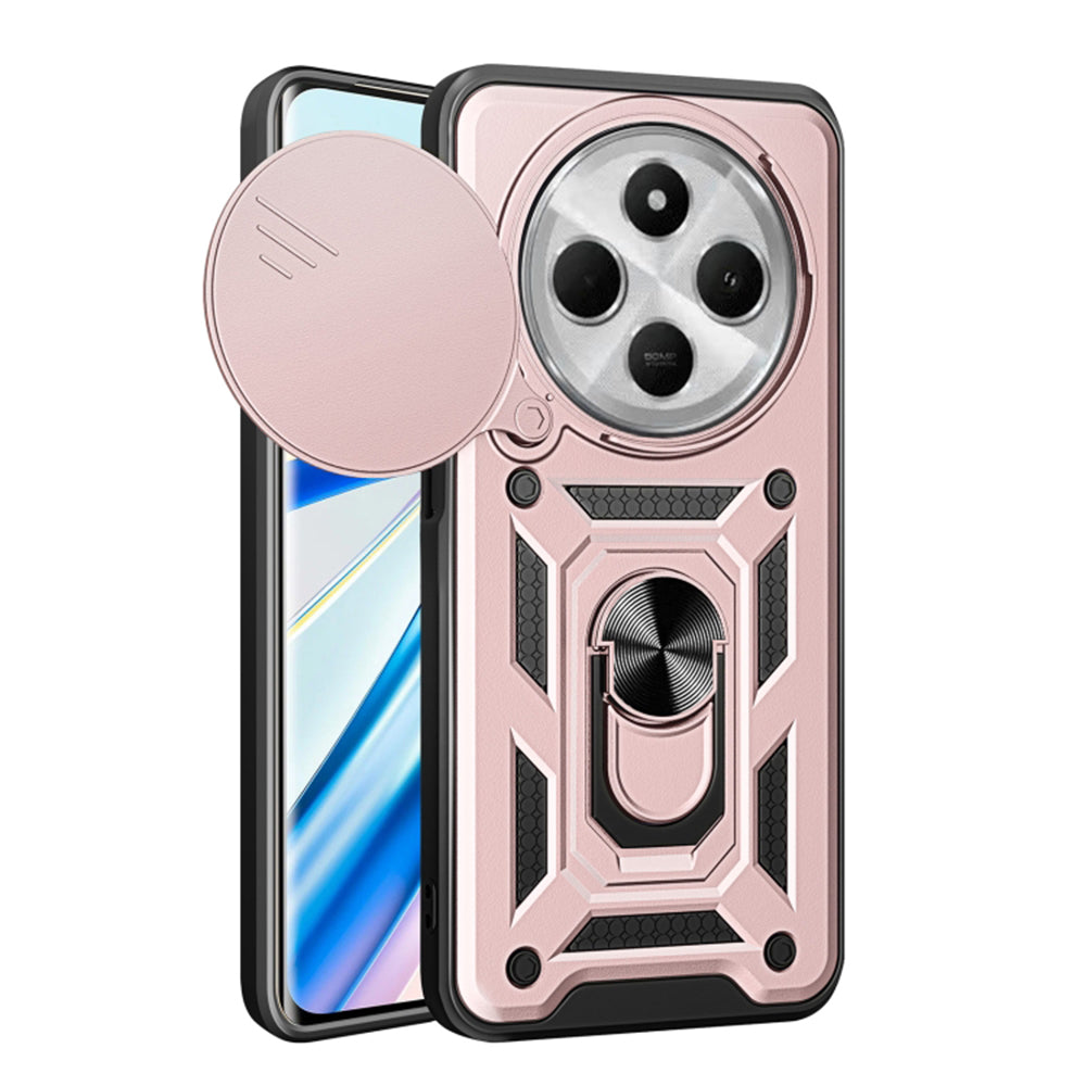 Maska za Xiaomi Poco C75 / Redmi 14C, Techsuit, CamShield, Roza
