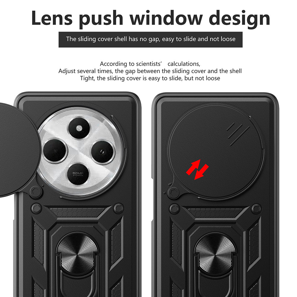 Maska za Xiaomi Poco C75 / Redmi 14C, Techsuit, CamShield, Roza