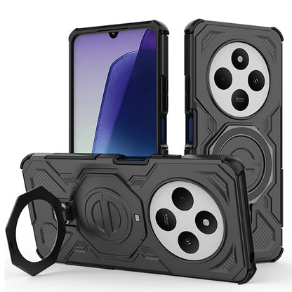 Maska za Xiaomi Poco C75 / Redmi 14C, Techsuit, Carbon Shield Pro, Crna