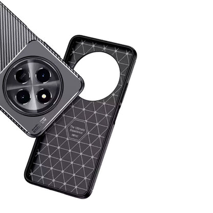 Maska za Xiaomi Poco C75 / Redmi 14C, Techsuit, CarbonFiber, Crna