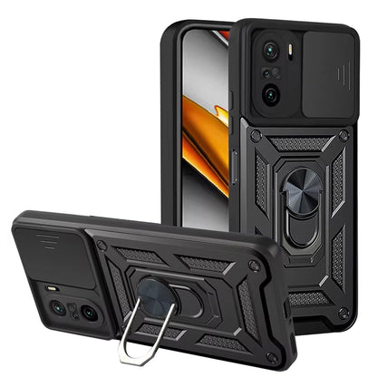 Maska za Xiaomi Poco F3 / Mi 11i, Techsuit, CamShield, Crna