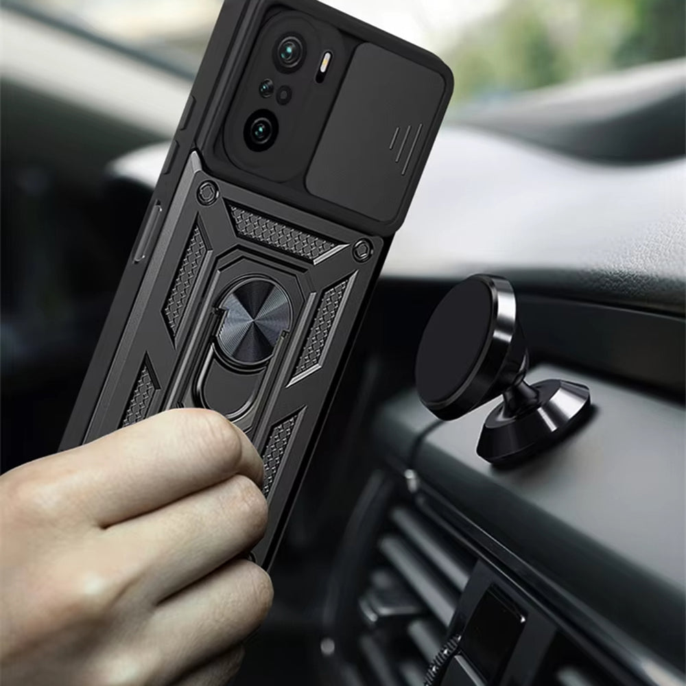 Maska za Xiaomi Poco F3 / Mi 11i, Techsuit, CamShield, Crna