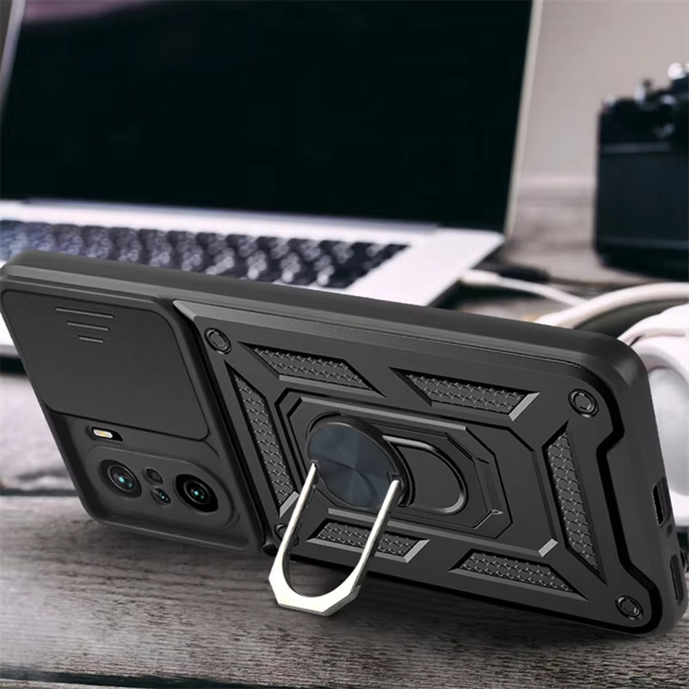Maska za Xiaomi Poco F3 / Mi 11i, Techsuit, CamShield, Crna