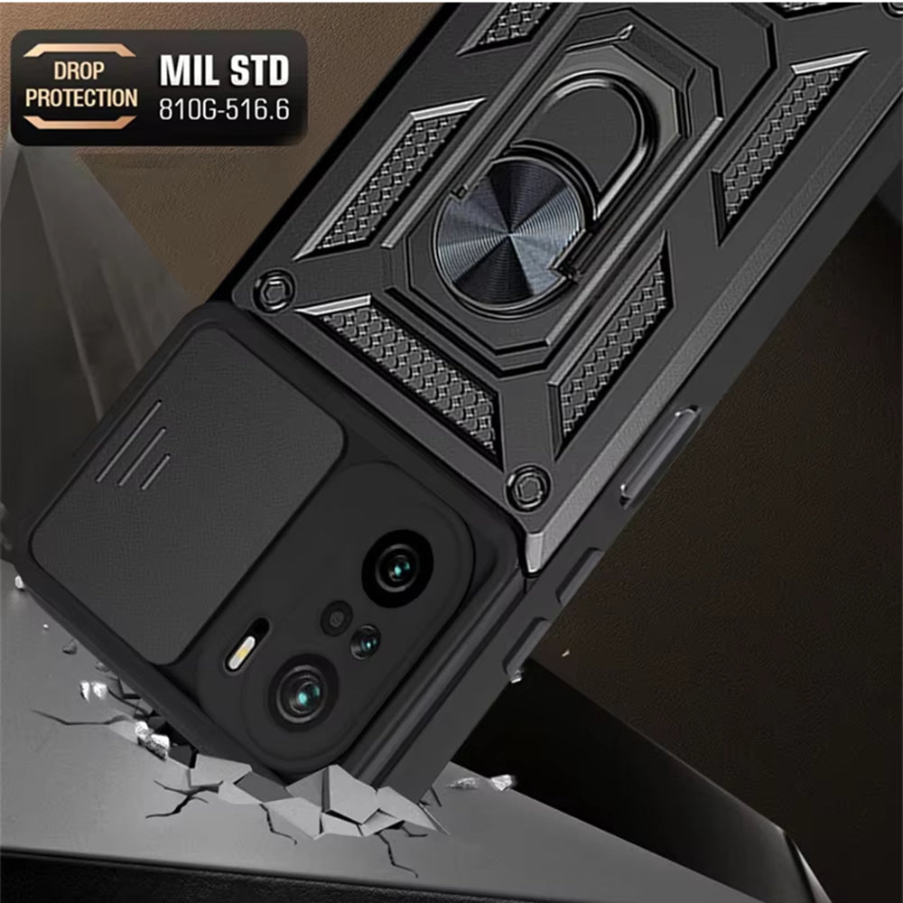 Maska za Xiaomi Poco F3 / Mi 11i, Techsuit, CamShield, Crna